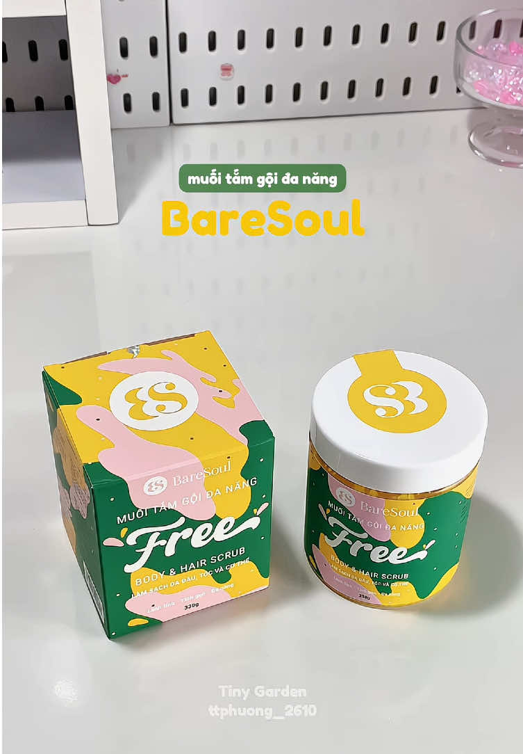 Da đầu nhiều dầu, tóc nhanh bết thì thử em này đi mấy bà 💁🏻‍♀️ #baresoul #hairscrub #tocbetdau #taytebaochet 