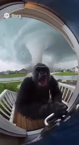 Someone go save bro #fyp #foryoupage #sora #gorilla #monkey