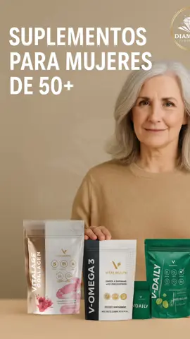 ✨ A los 50, la verdadera belleza no se mide en años… se refleja en salud, energía y propósito. 💖 Tu cuerpo ha sido tu compañero de vida, ¡y merece ser cuidado con amor! 🌿 💫 V-italage collagen para tu piel y articulaciones. ❤️ V-Omega3 para tu corazón y mente. 🌱 V-Daily para mantenerte fuerte y vital cada día. Porque sentirte bien no tiene edad… Tiene nombre: VitalHealth 💎 #VitalHealth #MujeresDe50 #SaludFemenina #DiamondsPowerGlobal #BienestarNatural           