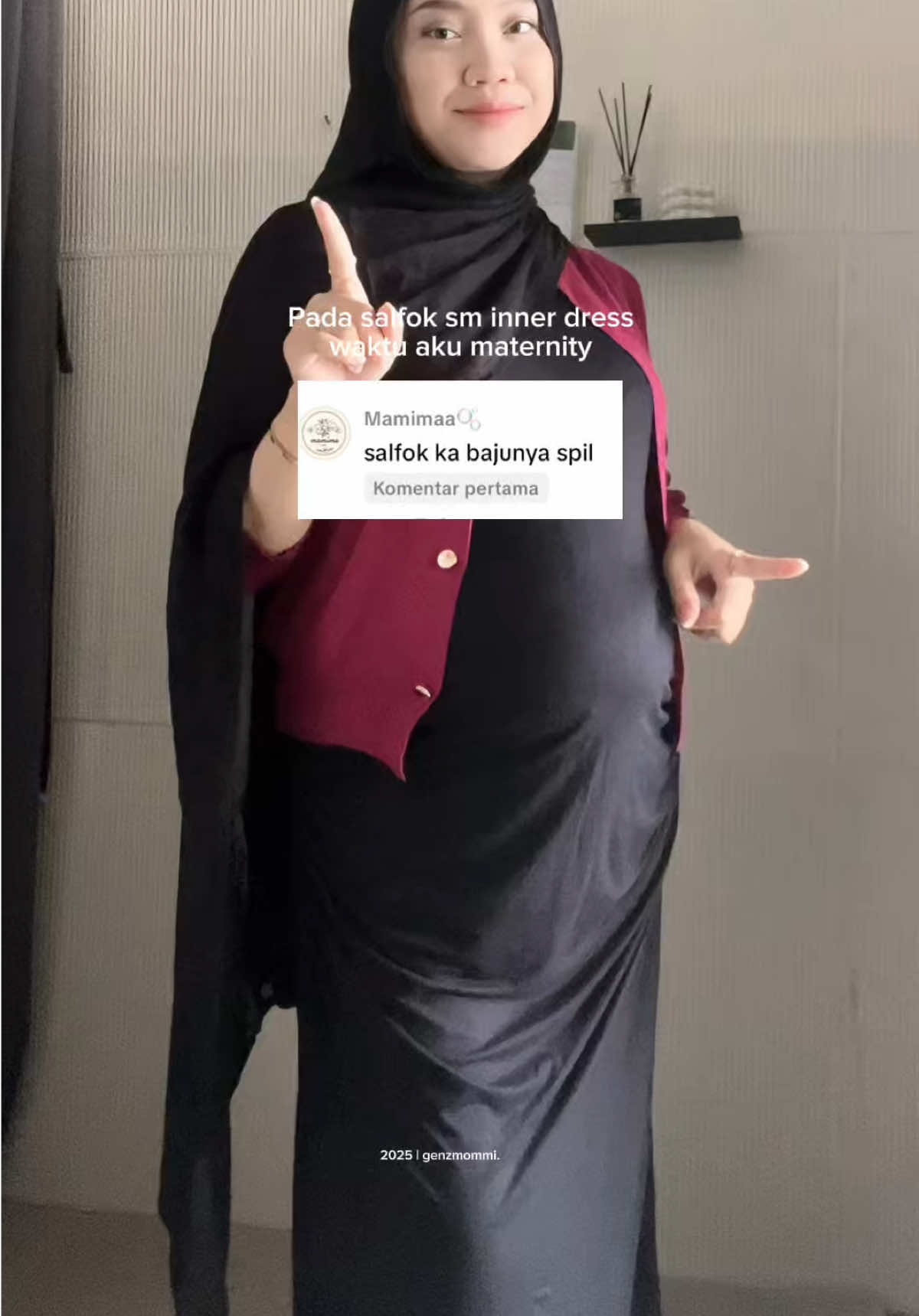 cuttingan nya si yang buat inner dress ini bikin cantik🥰 #innerdress #bumil 