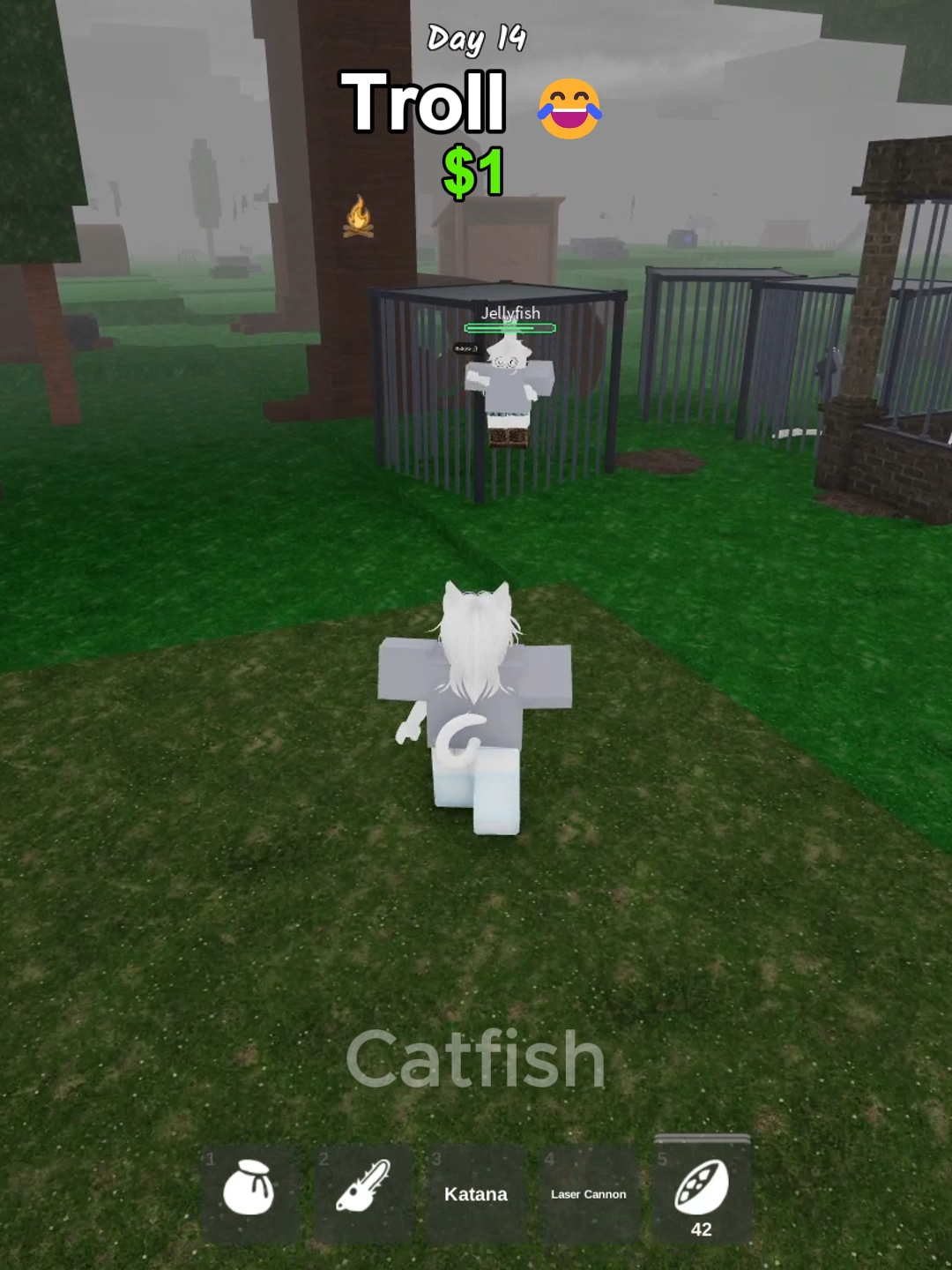 Troll $1 VS $250 😂 #99nightintheforest #roblox #usa