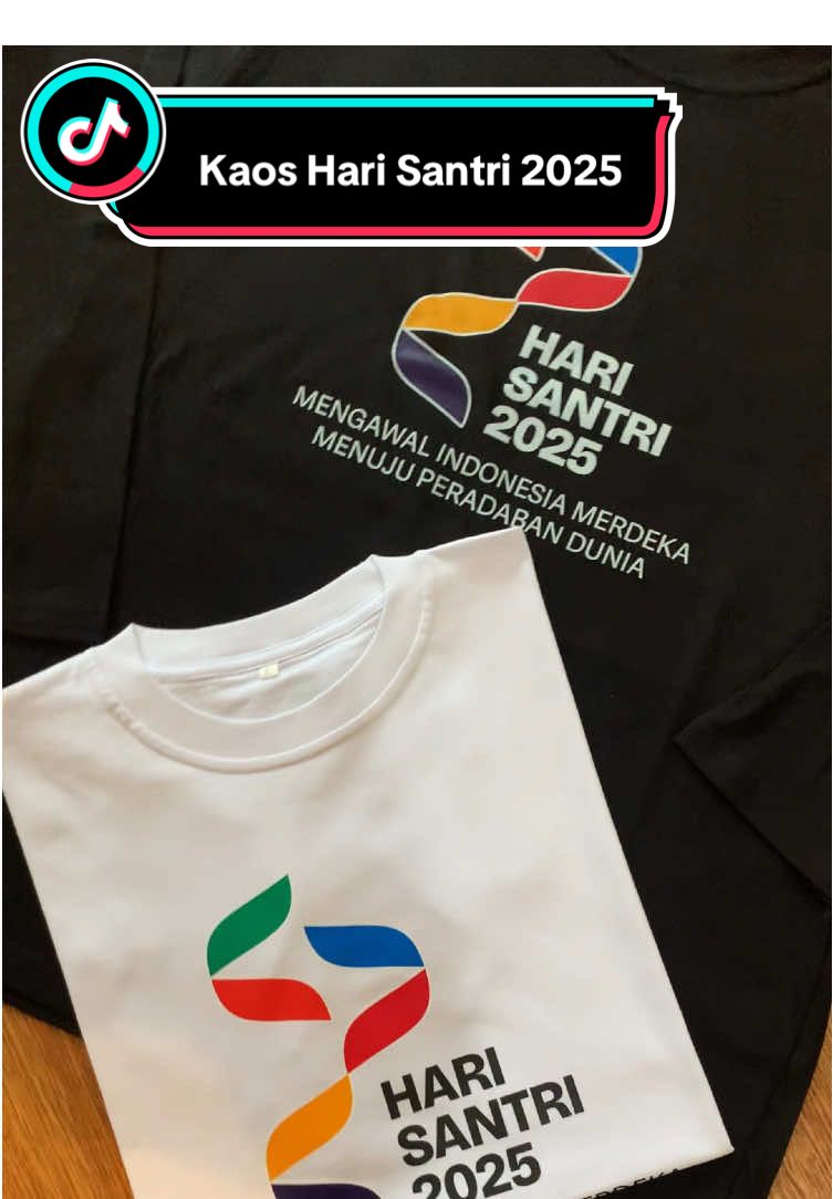 Kaos Distro HARI SANTRI 2025 Bahan Premium 100% Cotton Combed 30s Lengan Pendek dan Panjang #harisantri #harisantri2025 #kaosharisantri #kaosharisantri2025 #kaosdistroharisantri #santri #kaosdistro 