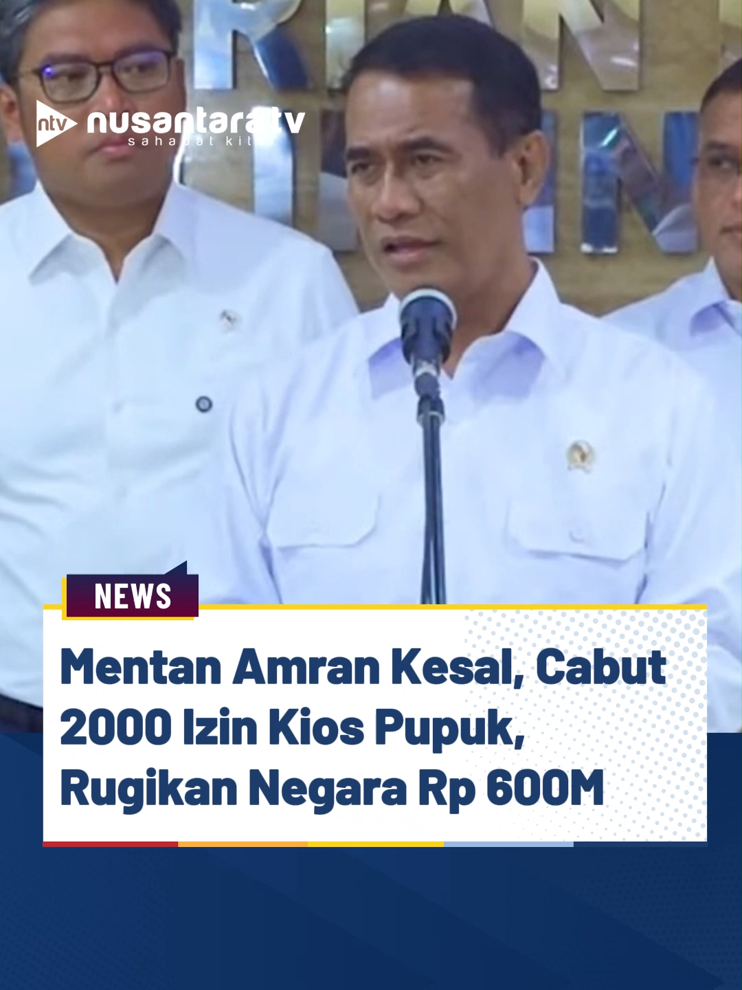 Menteri Pertanian (Mentan) Amran Sulaiman mengumumkan langkah tegas pemerintah dalam menertibkan praktik curang penjualan pupuk bersubsidi. Dalam konferensi pers di Jakarta pada Senin (13/10/2025), Amran menyampaikan bahwa sebanyak 2.039 izin usaha kios dan distributor pupuk telah dicabut karena terbukti menaikkan harga di atas ketentuan Harga Eceran Tertinggi (HET).  Kenaikan harga yang ditemukan di berbagai daerah ini rata-rata mencapai 18% hingga 20%. Mentan Amran menegaskan bahwa tindakan ini perlu dilakukan segera karena praktik 