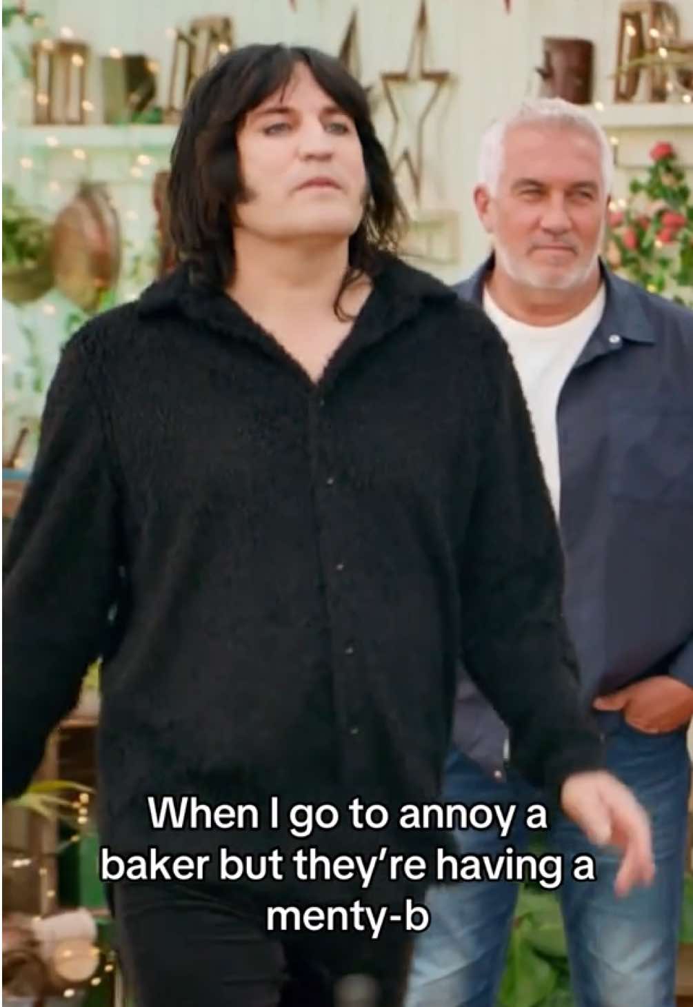 Just joking, that's exactly when Noel goes over. #GBBO 