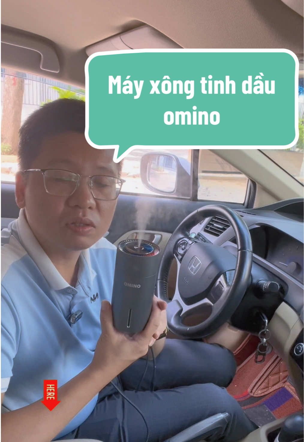 Máy xông tinh đâu OMINO #anhkimauto #xuhuong #mayxongtinhdau 