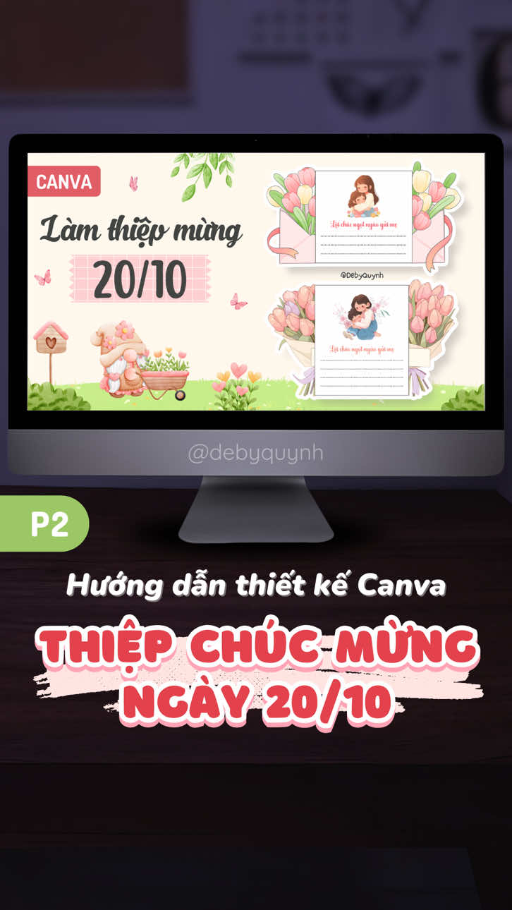 Hướng dẫn thầy cô làm thiệp chúc mừng 20/10 tô màu cho các con tặng người phụ nữ thân yêu của mình nhé ❤️ #canva #happywomansday #ngayphunuvietnam #tomau #LearnOnTikTok 