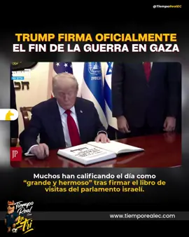📰🇺🇸🇮🇱 “La guerra ha terminado”: Trump sorprende al mundo al declararlo en la Knesset Durante su discurso en el parlamento israelí, el presidente Donald Trump afirmó con contundencia que el conflicto en Gaza ha llegado a su fin, refiriéndose al día como “grande y hermoso”. Sobre el estrado, firmó el libro de visitas del Knesset en un gesto simbólico que refuerza su rol mediador en el proceso de paz. Este anuncio llega en medio de un acuerdo de alto el fuego negociado entre Israel y Hamas, con la liberación de rehenes como parte del pacto.  Entre los hechos clave: Trump aterrizó en Israel para respaldar un plan de paz con 20 puntos, impulsado por EE. UU., que plantea cesar hostilidades, liberar rehenes y avanzar hacia una reconstrucción segura para Gaza.  Fuentes indican que todos los rehenes restantes serán liberados tras la declaración del fin del conflicto.  El gabinete israelí aprobó el plan de alto el fuego, lo que implica un paso institucional hacia la paz.  #Trump #Gaza #Knesset #FinDeLaGuerra #Paz   