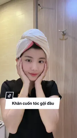 Cuốn khăn này tắm rửa, skincare xong là tóc gần khô rồi #hoaihayho #reviewdogiadung #khangoidau #khanquantoc #khantam 
