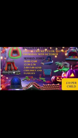 There only 2 weeks still out Halloween stay and bounce session at loftus cricket club we have 5 spaces available 🎃👻#wobblywotnotz #funday #bouncehouse #foryoupage❤️❤️ #fyp 