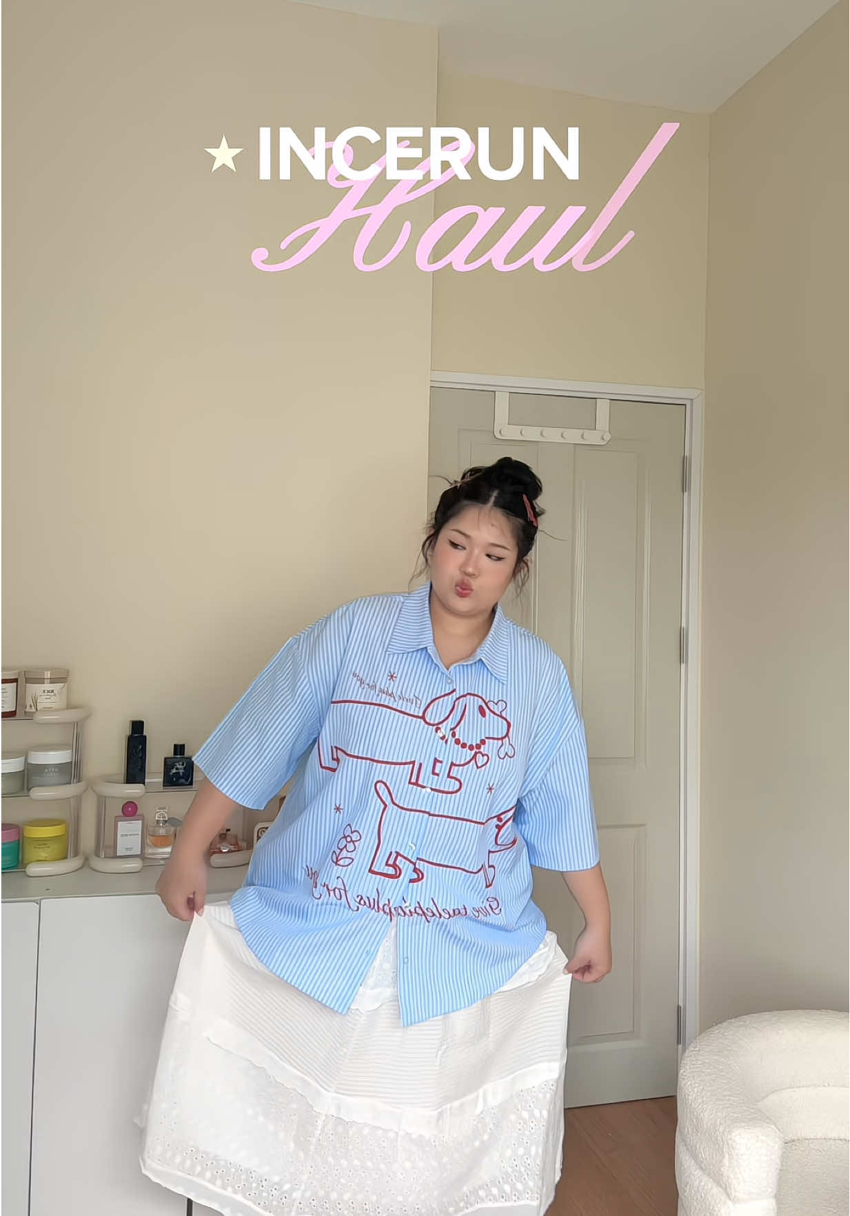 รัก Incerun อะเสื้อผ้าใส่สบายน่ารักด้วยรอบนี้กดมา2ตัวเลย 🐩👀💘🤏🏻#athioutfit #OOTD #plussize 