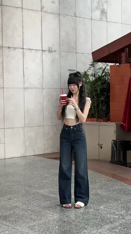 xinh yêu quá đi 😛🫣#dokimquyen #xuhuong #viral #quanjean #outfit 