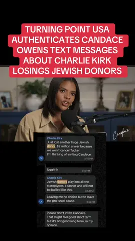 Turning Point USA authenticates what Candace Said was true. Charlie Kirk text messages finally leaked #charliekirk #turningpointusa #leakedtexts #candaceowens #truecrimetok 