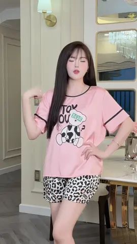 Đồ bộ lụa latin mặc nhà cộc tay #champhanriview #pijama #dobo 