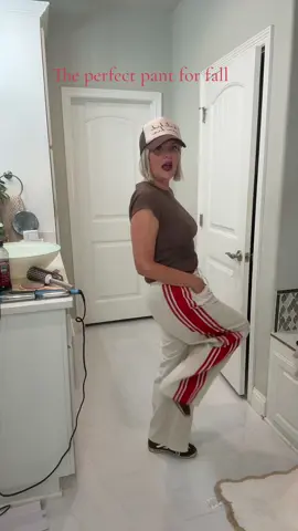 These vintage-inspired joggers are the perfect mix of comfort and cool 🖤 The cream base with bold red side stripes gives total retro vibes — soft, lightweight, and effortlessly flattering. Style them up or lounge in style ✨ #OOTD #comfystyle #trendingfit”