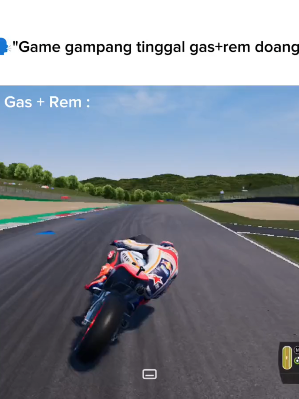 Resiko main di hp wkwk #emulator #motogp23 #motogp #marcmarquez #fyp 