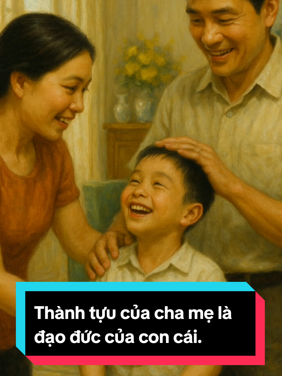 Thành tựu của cha mẹ là đạo đức của con cái.#chame #concai #daycon #thayphaphoa 