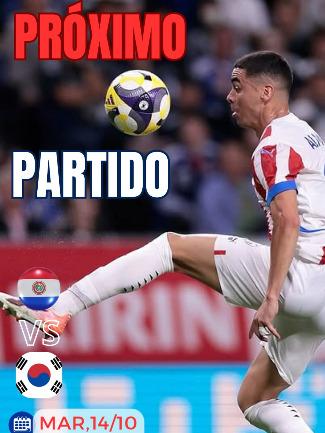 próximo partido de nuestra querida albirroja ❤️🤍💙 #amistosointernacional #seleccionparaguaya #paraguay #viral #parati 