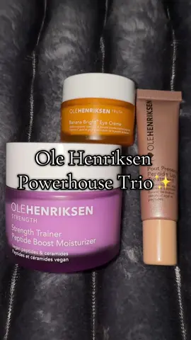 This trio is one that everyone needs to have in their routine! @Olehenriksen #olehenriksen #oleessentialstrio #skincaretrio #olehenriksenpoutpreserve #spotlightfinds 