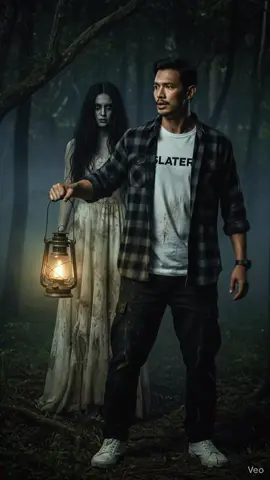 Dia pikir sendirian di hutan itu menakutkan… sampai sadar ada yang mengikuti dari belakang. 🔦🌲 #creepyvibes #ceritamistis #hororindonesia #viraltiktok #foryourpage 