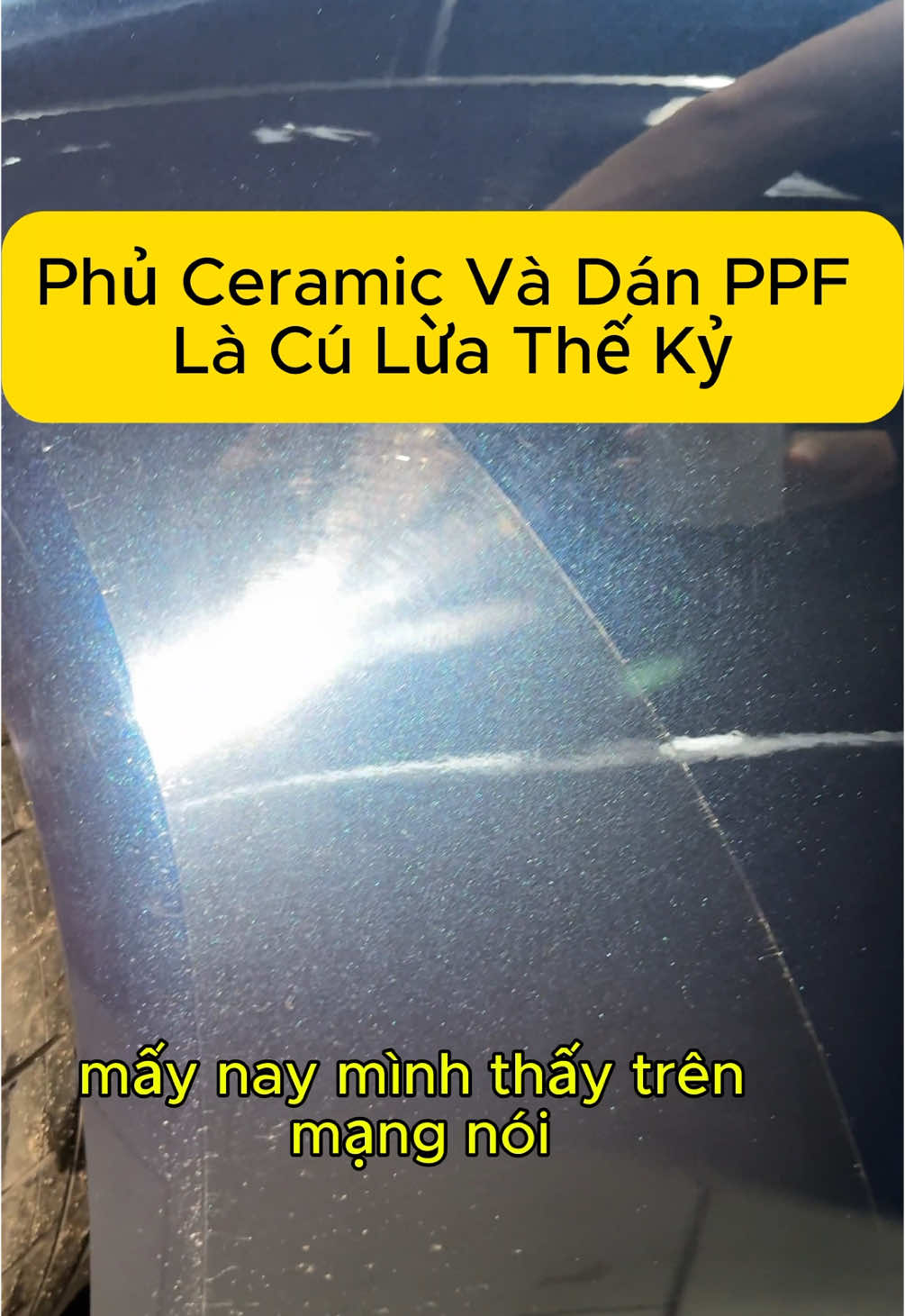 Chia sẻ thực tế về chăm sóc bảo vệ xe bằng Ceramic, PPF! Lâu lâu gặp trường hợp cụ thể. Trước khi dán hay phủ nên tìm hiểu kỹ lưỡng, có gì comment bên dưới cho mình biết nha! Xin cám ơn!