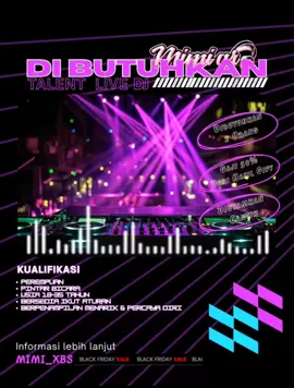 Di butuhkan talent live dj!!! silahkan DM ke @djmimixbs 