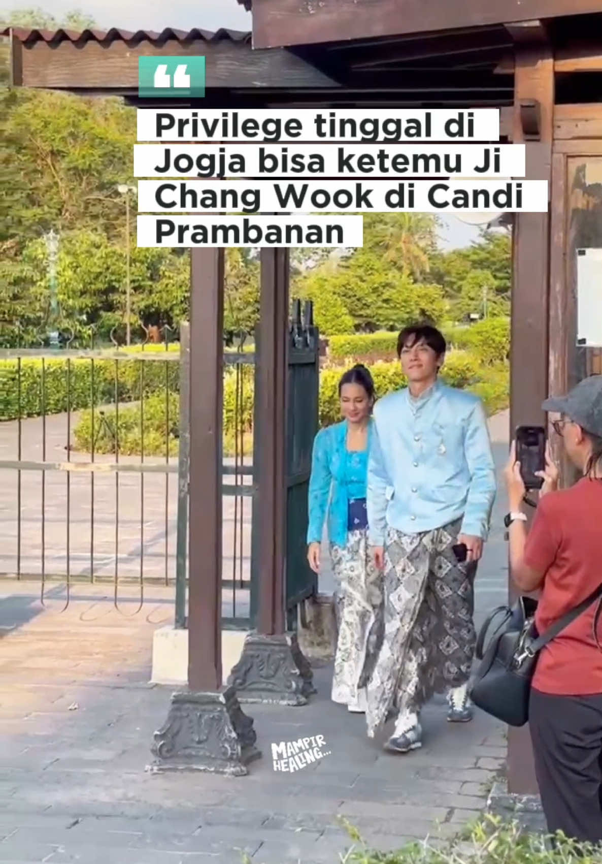 Welcome to Jogja Oppa Ji Chang Wook 😍😍  #candiprambanan #jichangwook #jogja #jogjaistimewa #wisatajogja 