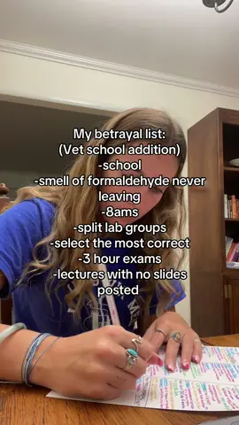 Still can’t get over the split lab groups #vetschool #uiuc #illinois #college #medschool 