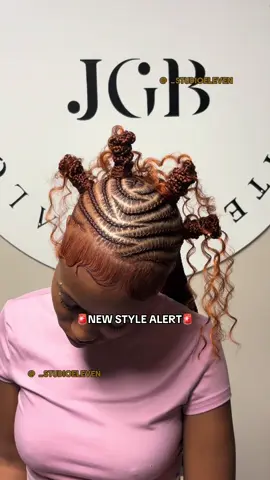 we mixed 2 styles n got this🥹😍😍😍overlyyyy iced herrrr🫦new style????👀 #braidedhairstyles #stitchbraids #fyp #trending #hairtok 