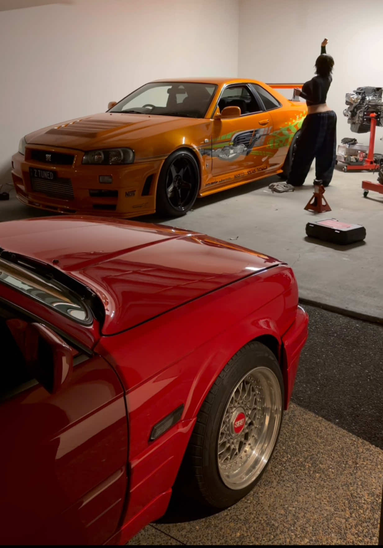 This is the first time I’ll be doing an engine swap all by myself! SO to everyone that watched my stories when I was in the trenches taking the D16 out of the Civic on Saturday lmaooo, I can’t wait to drop this K in #gtr #supra #bmw #honda #fastandfurious 