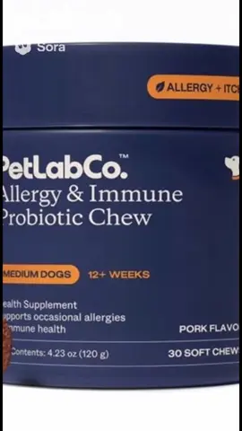 @PetLab Co. allergy & immune probiotic chew for dogs. ##dog##dogsoftiktok##dogs##dogsofttiktok##doglover