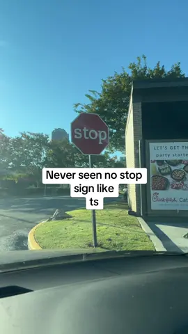 Lowercase stop sign kinda wild ngl 
