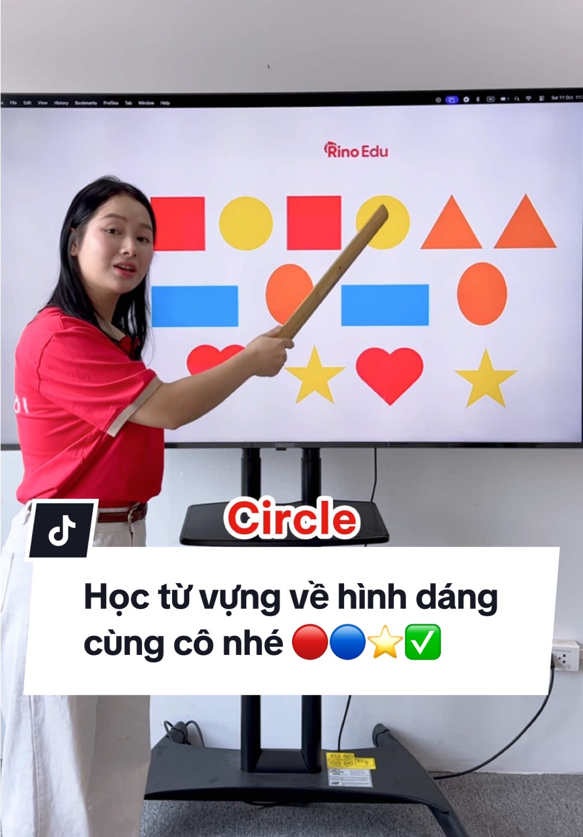 Ba mẹ cùng con học từ vựng hình dáng nha 😚✅⭐️❤️#songngucungrino #giaoduc #kids #LearnOnTikTok #songngucungconn 