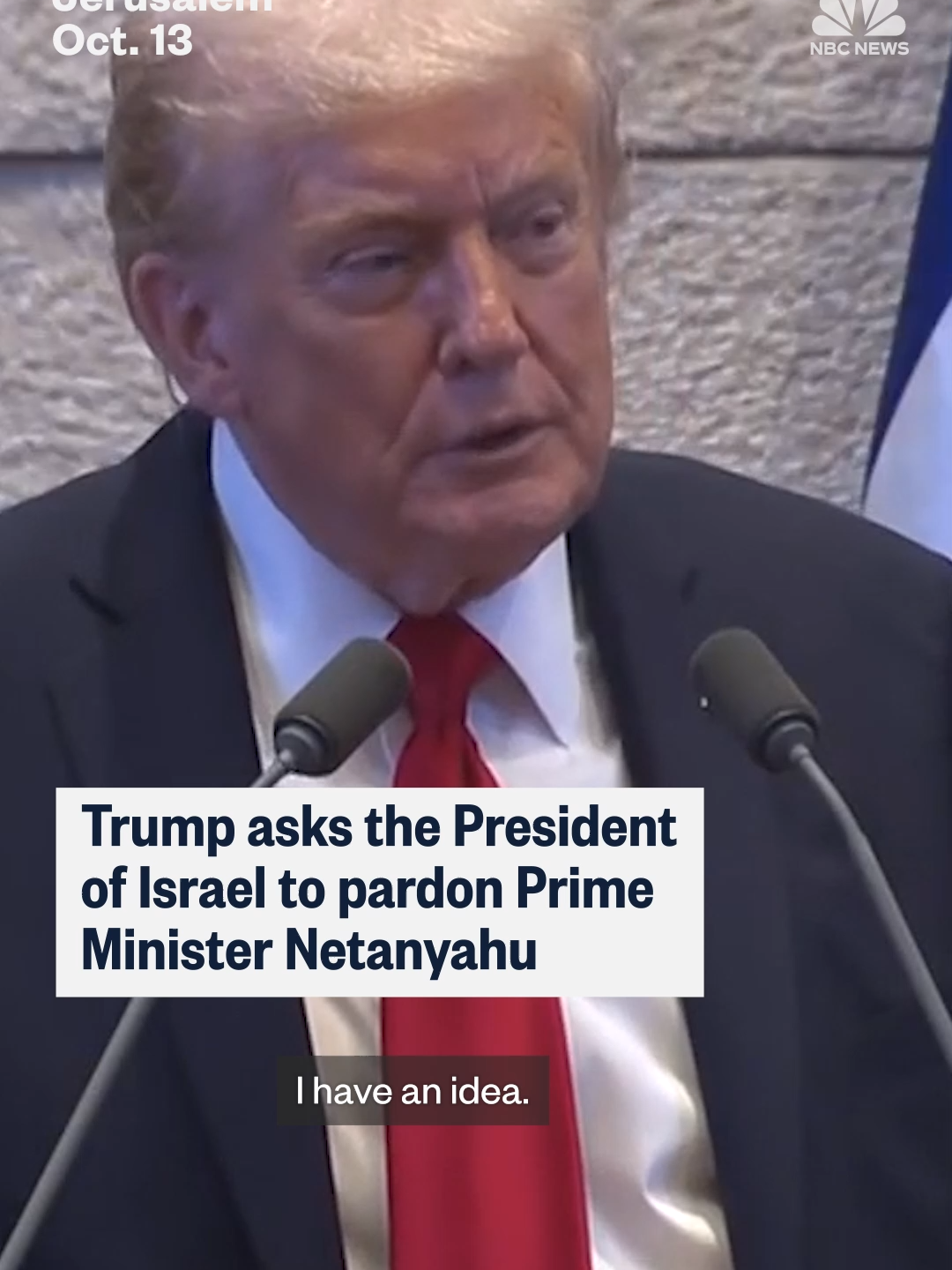 President #Trump asked Israeli President Isaac Herzog to pardon Israeli Prime Minister #Netanyahu, a seemingly off-the-cuff request that Trump said wasn’t in excerpts of prepared remarks. Netanyahu’s ongoing corruption trial has been looming in the backdrop of the war, with opponents accusing the Israeli prime minister of prolonging the conflict to delay his own legal proceedings.