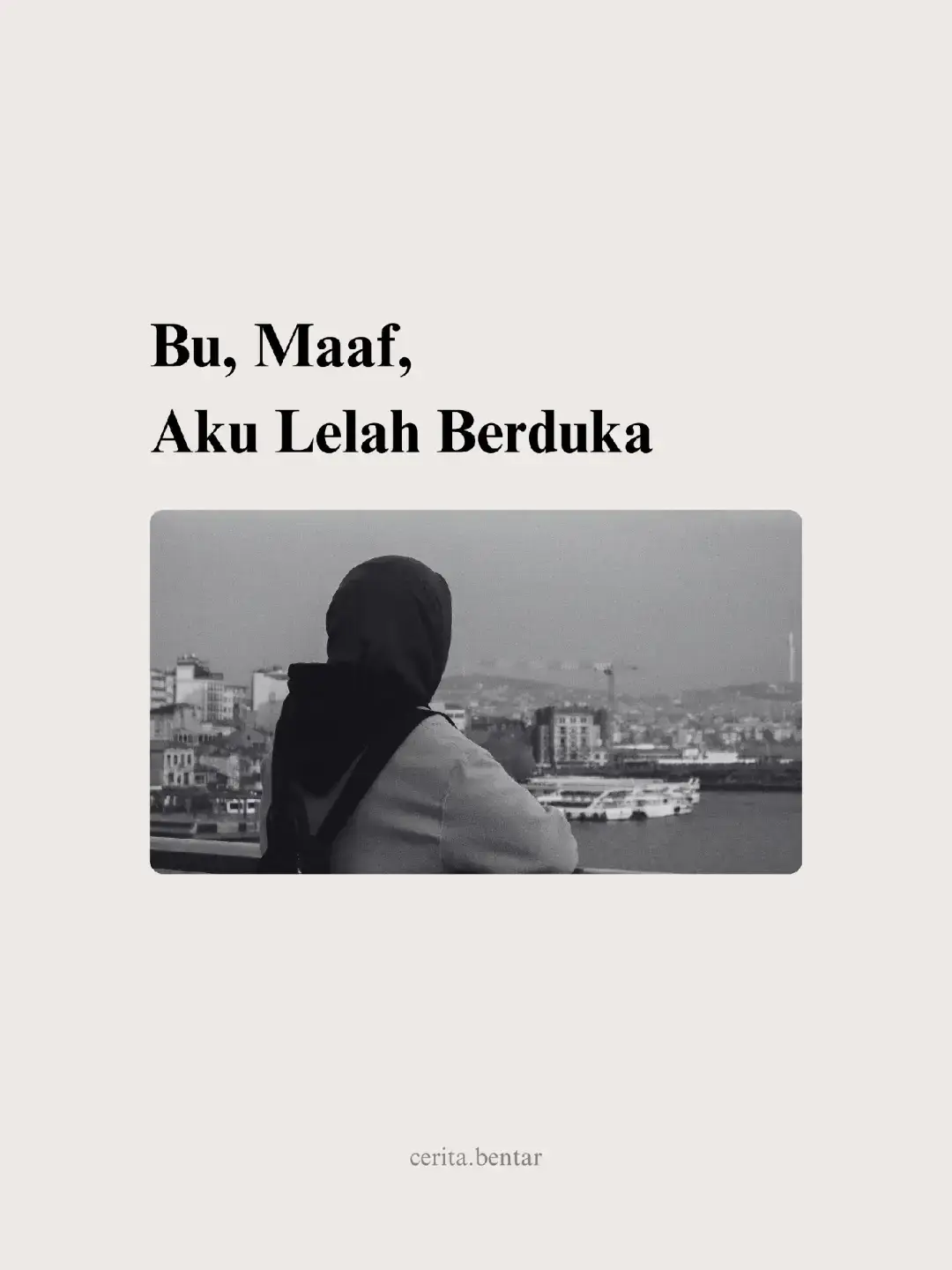 Bu, maaf, aku sudah terlalu lelah berduka #ceritabentar #ceritasebentar #ceritahidya #hidyahanin 