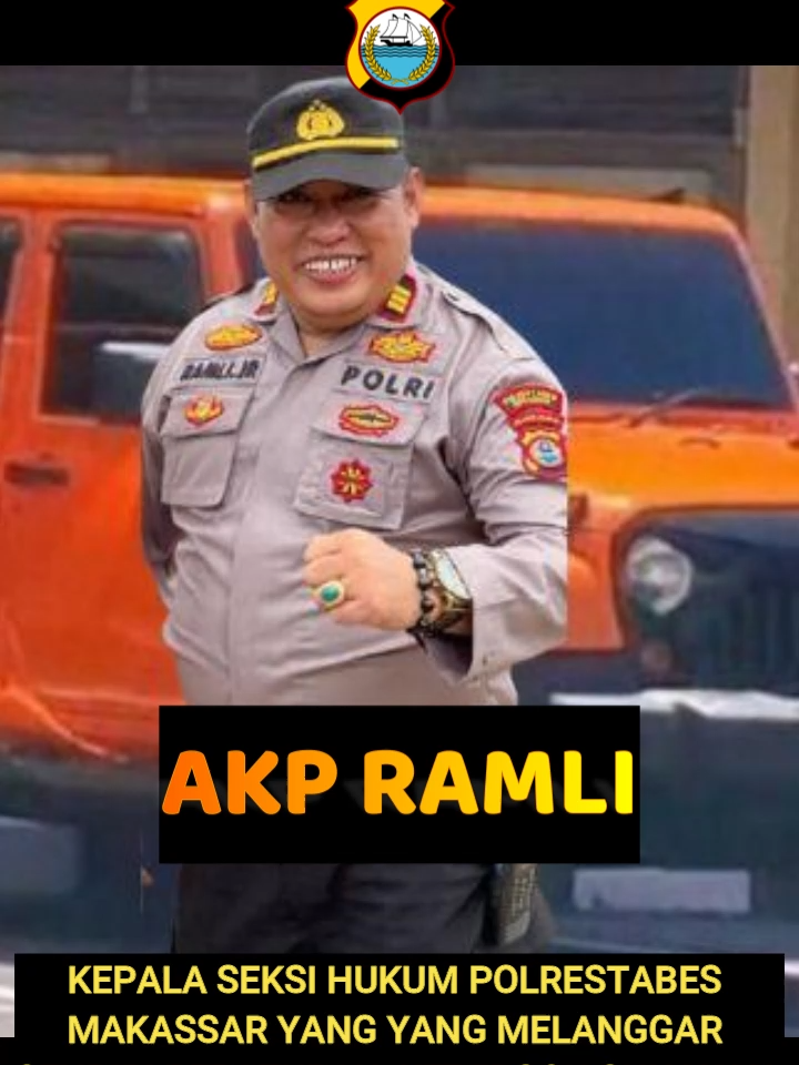 Di balik seragam dan jabatan hukumnya, sosok AKP Ramli kini menjadi sorotan public, Kepala Seksi Hukum (Kasi Hukum) Polrestabes Makassar menjadi sorotan😔😔🫣🫣 Di tengah gencarnya kepolisian menindak tegas pelanggar lalu lintas, AKP Ramli justru pakai pelat palsu dan viral.😡😡 #polisiindonesia #polisiviral #viralhariini #makassar #polisikorupsi  #kasusbeking #korupsi #fyp #viral                                                                        #mobilcurian                                                       #mobilbodong                                                    #mobibatangan                                                 #mobilsetengahan                                                  #mobilmewah                                                     #rubiconmewah                                                                                         #beritapolisiviral