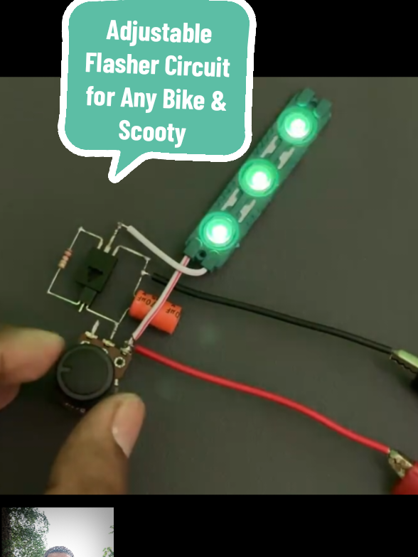 Adjustable Flasher Circuit for Any Bike & Scooty #viralvideo #trend #highlights #electronics #video #viral #viralvideo #foryou #tiktok_indan 
