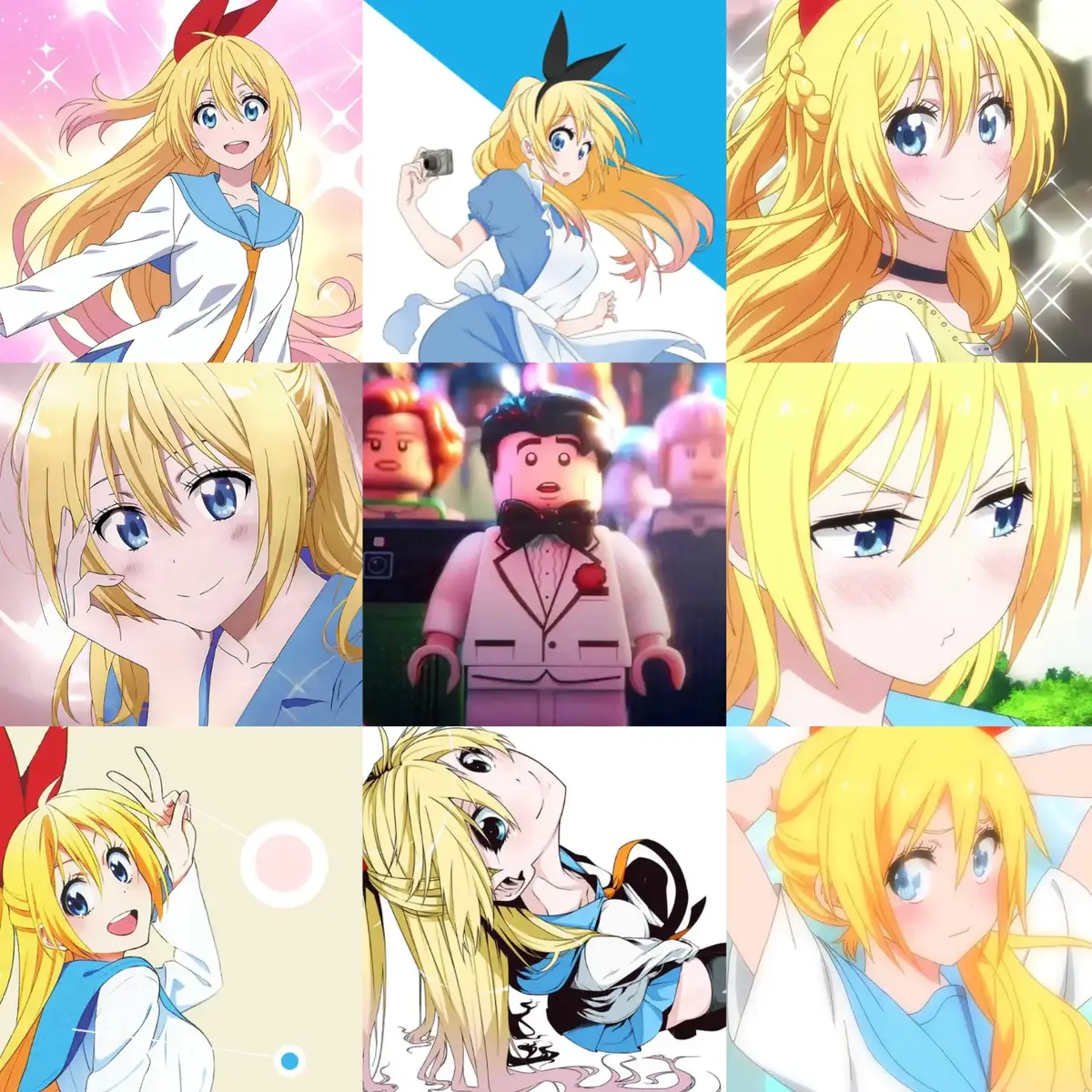 Nisekoi girls and their beauty is my weakness 🥀 #nisekoi #chitogekirisaki #marikatachibana #onoderakosaki #tsugumiseishiro 