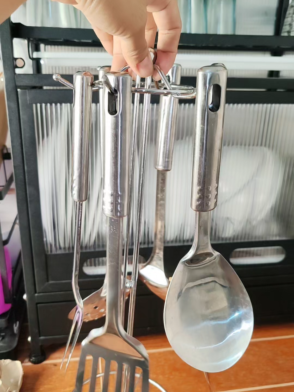 7pcs stainless steel cooking tool set na good quality and affordable #stainlesssteel #stainless #cookingset #laddle #kitchentoolset 