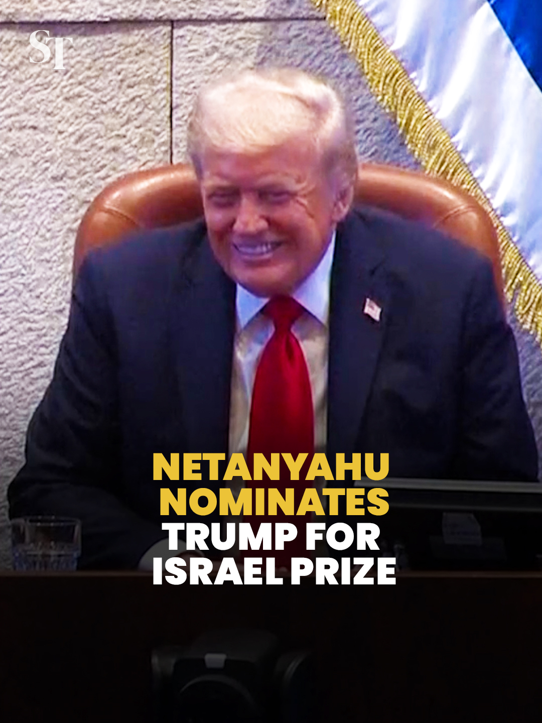 Israeli Prime Minister Benjamin Netanyahu says he has nominated US President Donald Trump for the Israel Prize, the country's highest award. #IsraelPrize #Israel #US #DonaldTrump #BenjaminNetanyahu #StraitsTimes