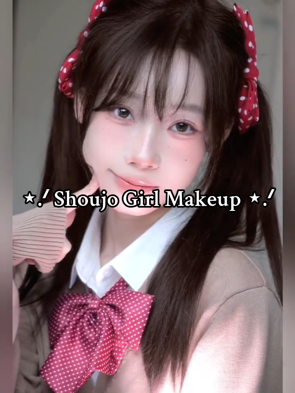 Makeup like Shoujo ⭑.ᐟ #makeuptutorial #makeup #shoujoanime #kawaii #fyp 