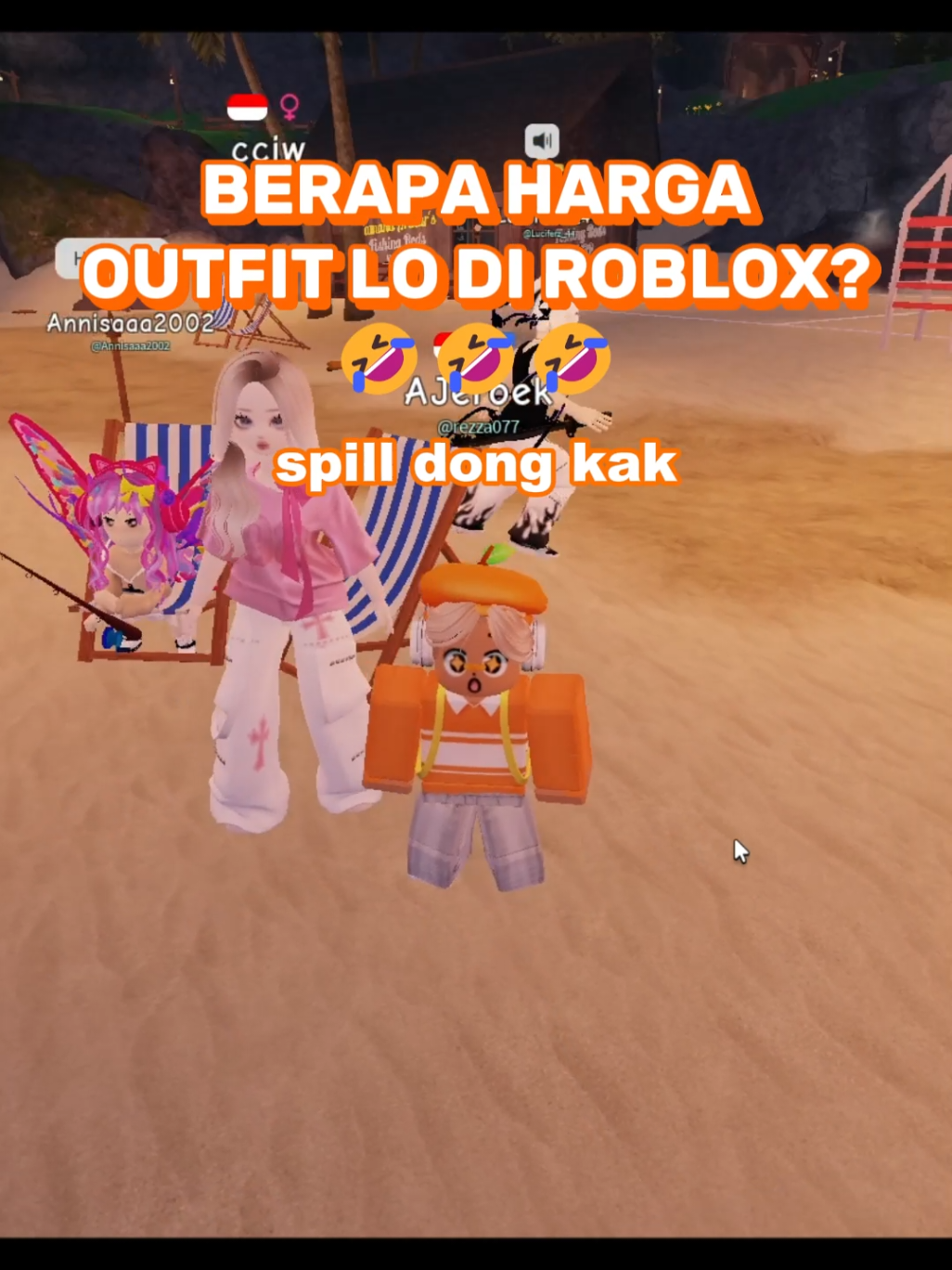Bocil nanya harga outfit | Indo Hangout🤣 #roblox #robloxvoicechat #robloxindonesia #lucu #game 