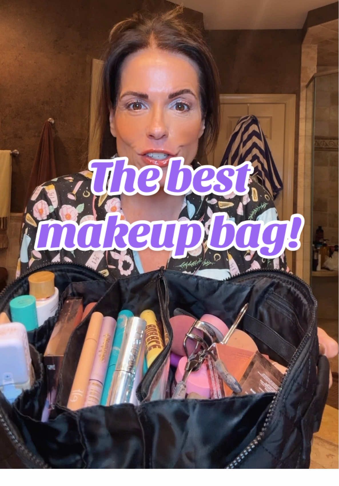 Organized. Chic. TSA-approved. This LOVEVOOK quilted makeup bag is a travel must-have for beauty lovers who don’t pack light. #travelmakeupbag #beautyorganization #tiktokshopcybermonday #tiktokshopblackfriday #tiktokshopcreatorpicks @Lovevook Bags 