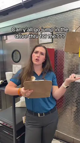 I think they took it a little to literally 😅 #work #fypシ゚viral #chickfila #drivethru #chickfilaemployee 