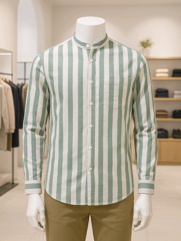 Platini Kemeja Koko Salur Pria Lengan Panjang Katun Hijau Sage 961242 #fyppppppppppppppppppppppp #kemejakoko #kemko #kokopria #kemejapria 