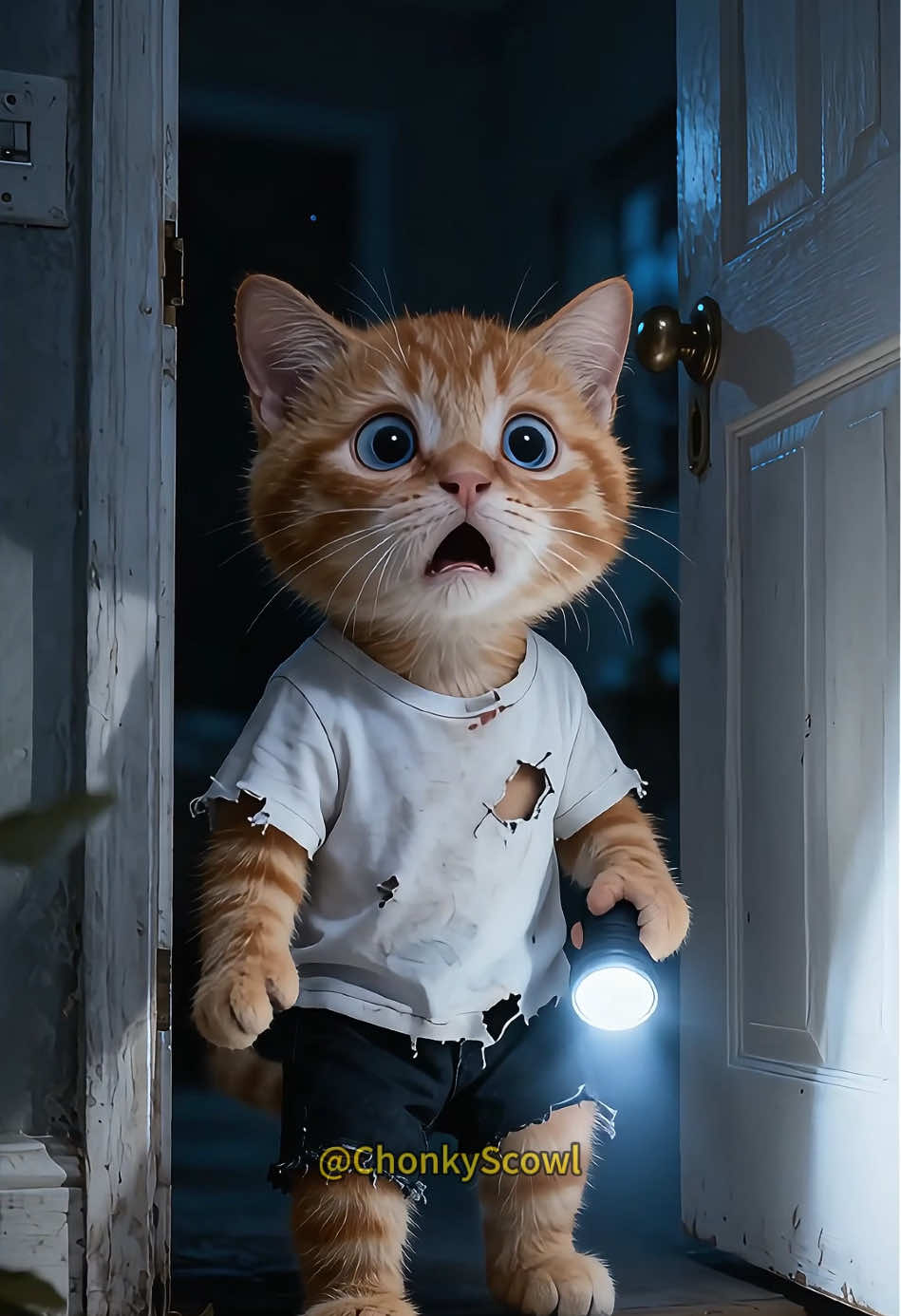 The Clown and the Rotten Feast #cat #orangecat #fyp 