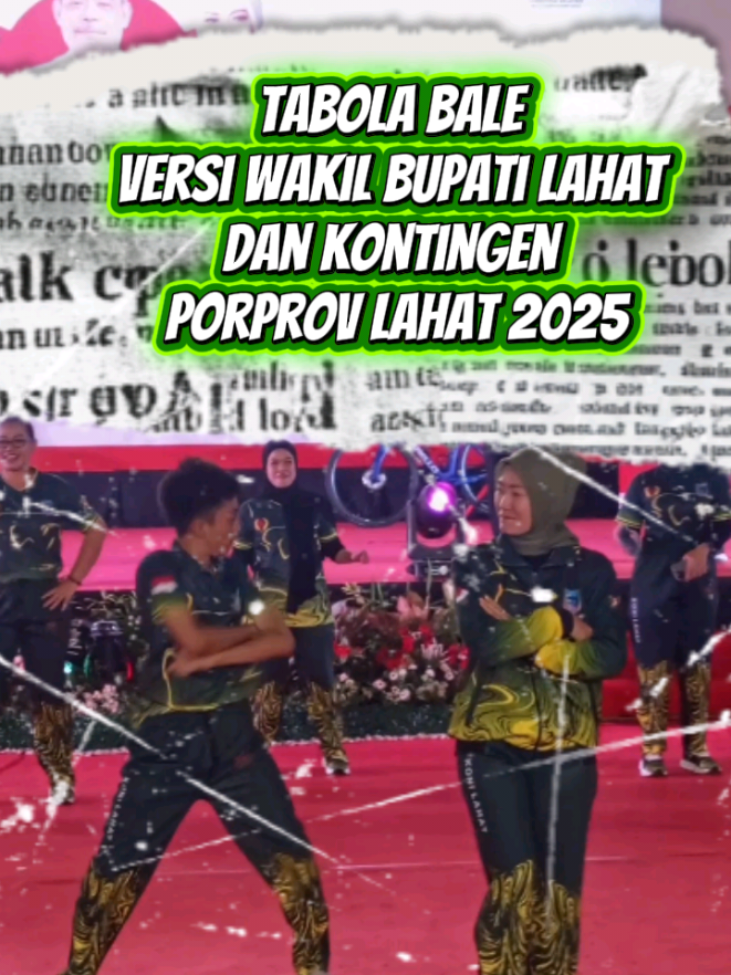 tabola Bale Versi Ibu Wakil Bupati Lahat Widia Ningsih Bersama Kontingan Atlit Porprov Lahat 2025 #lahat #lahatsumateraselatan #lahatupdate #lahatinfo #kabupatenlahat 
