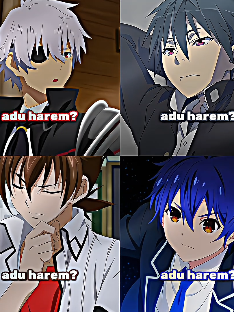 adu harem bg😏 #よーしキンプリを幸せにするぞ #いつもありがとう #アニメーション部門 #アニメ #anime #animeedit#datealive #highschooldxd #bofuri #trinityseven #fyppppppppppppppppppppppp