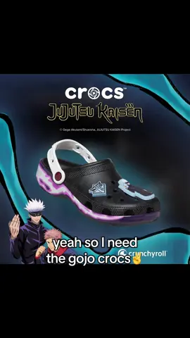 i need these right now  #gojo #gojousatoru #jjk #jujutsukaisen #crocs #anime #fyp #fypシ #xyzbca 