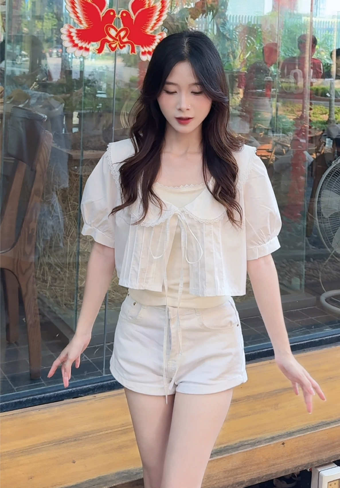 Xinh xinh kiểu nhẹ nhàng 🫶🏻 #TIMO #viral #setaoxinh #cổyếm #thoitrangnu 
