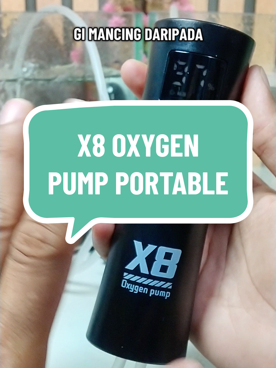 Pam Oksigen Rechargable X8 sesuai utk bawa g mancing letak umpan hidup. Tahan lama tak perlu tukar² bateri.  #pamoksigen #oxygenpump  #portableoxygenpump #barangviral #barangmancing 